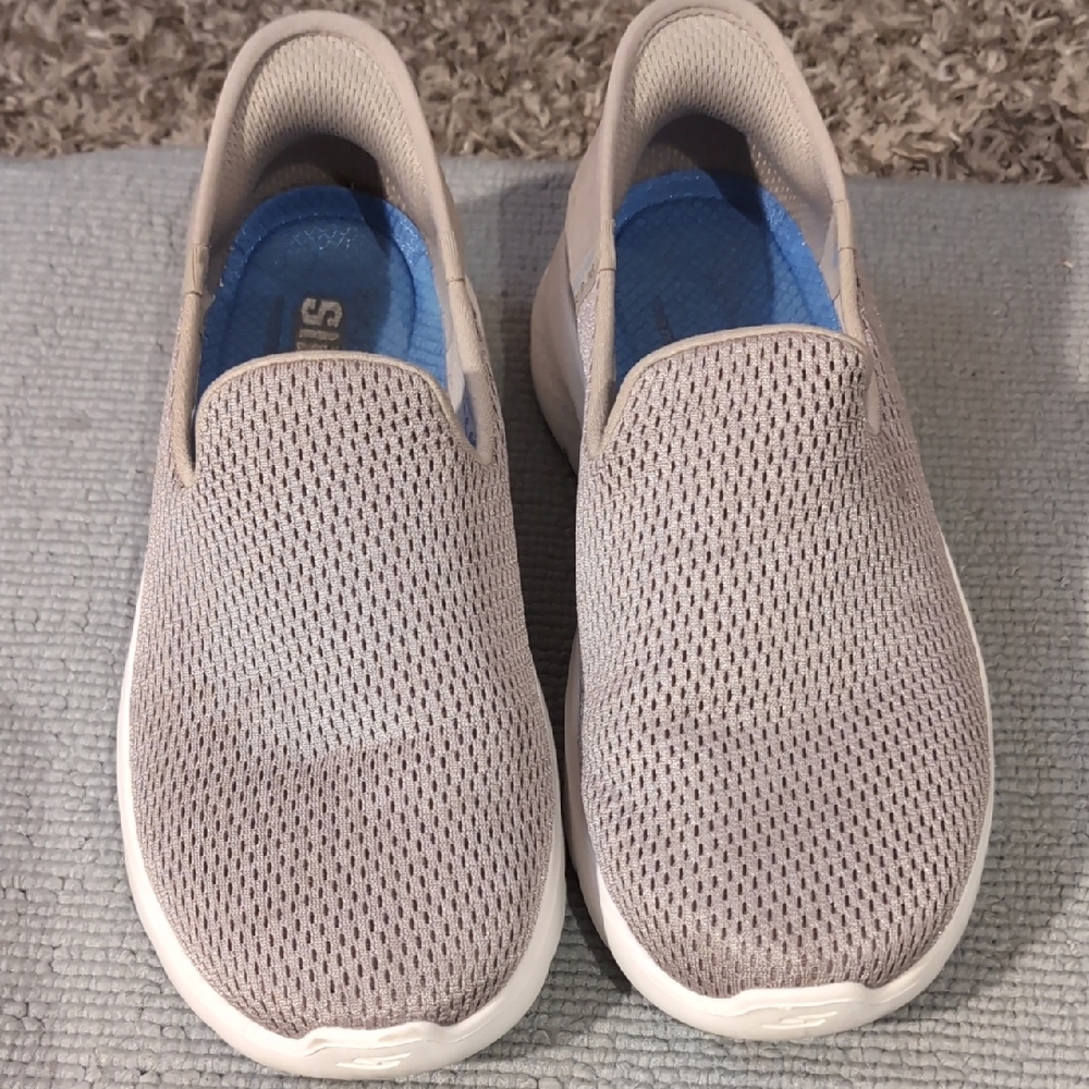 Skechers Gray Slip-In Go Walk Sneakers
